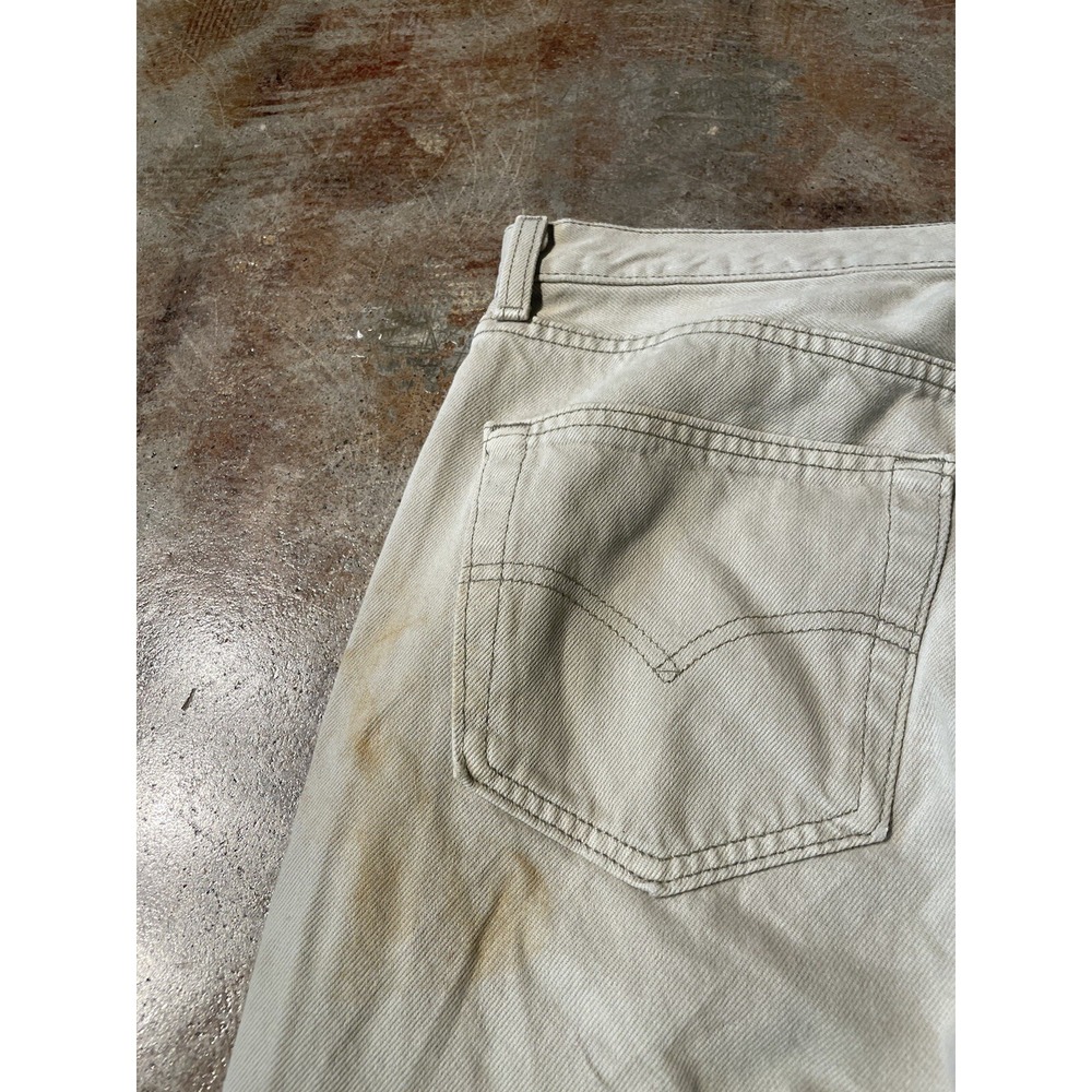 Vintage Levi's 501 Made In USA‎ 0115 Brown Khaki Denim 33W x 32L * - Picture 15 of 15
